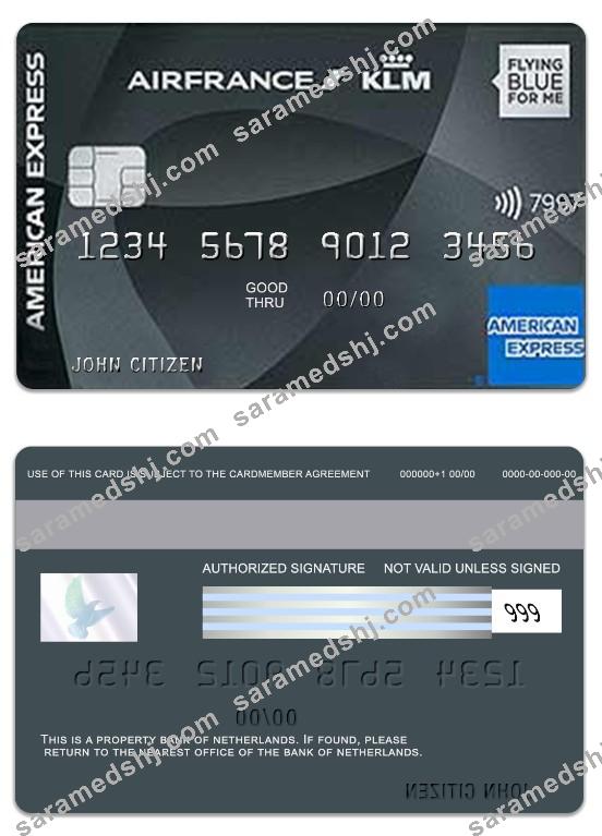 Netherlands Bank of Netherlands American Express Flying Blue Platinum